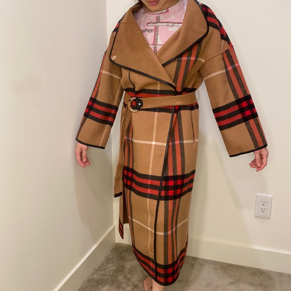 Wool trench coat